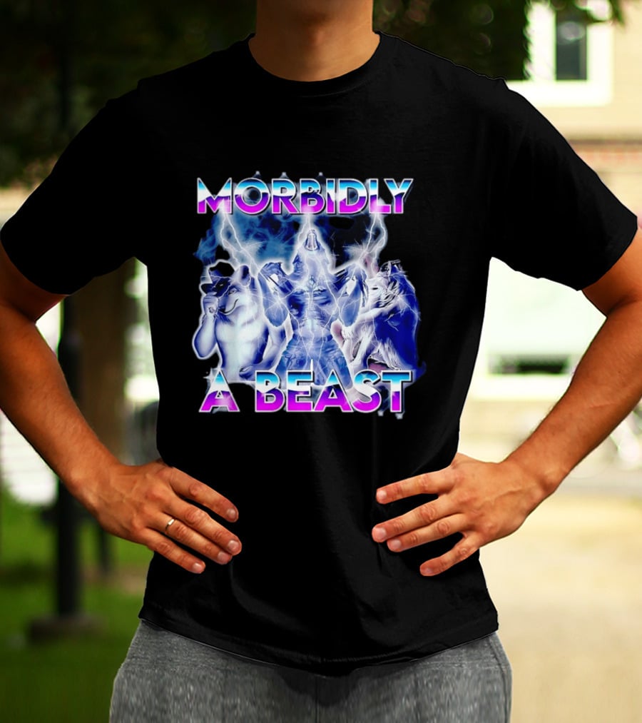 Morbidly A Beast Werewolf Aesthetic Electric Wolves T-Shirt