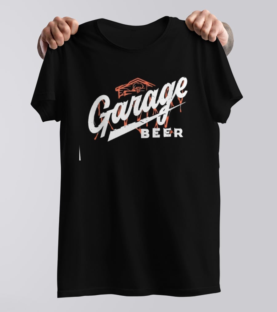Garage Beer Distressed Style Vintage Aesthetic T-Shirt