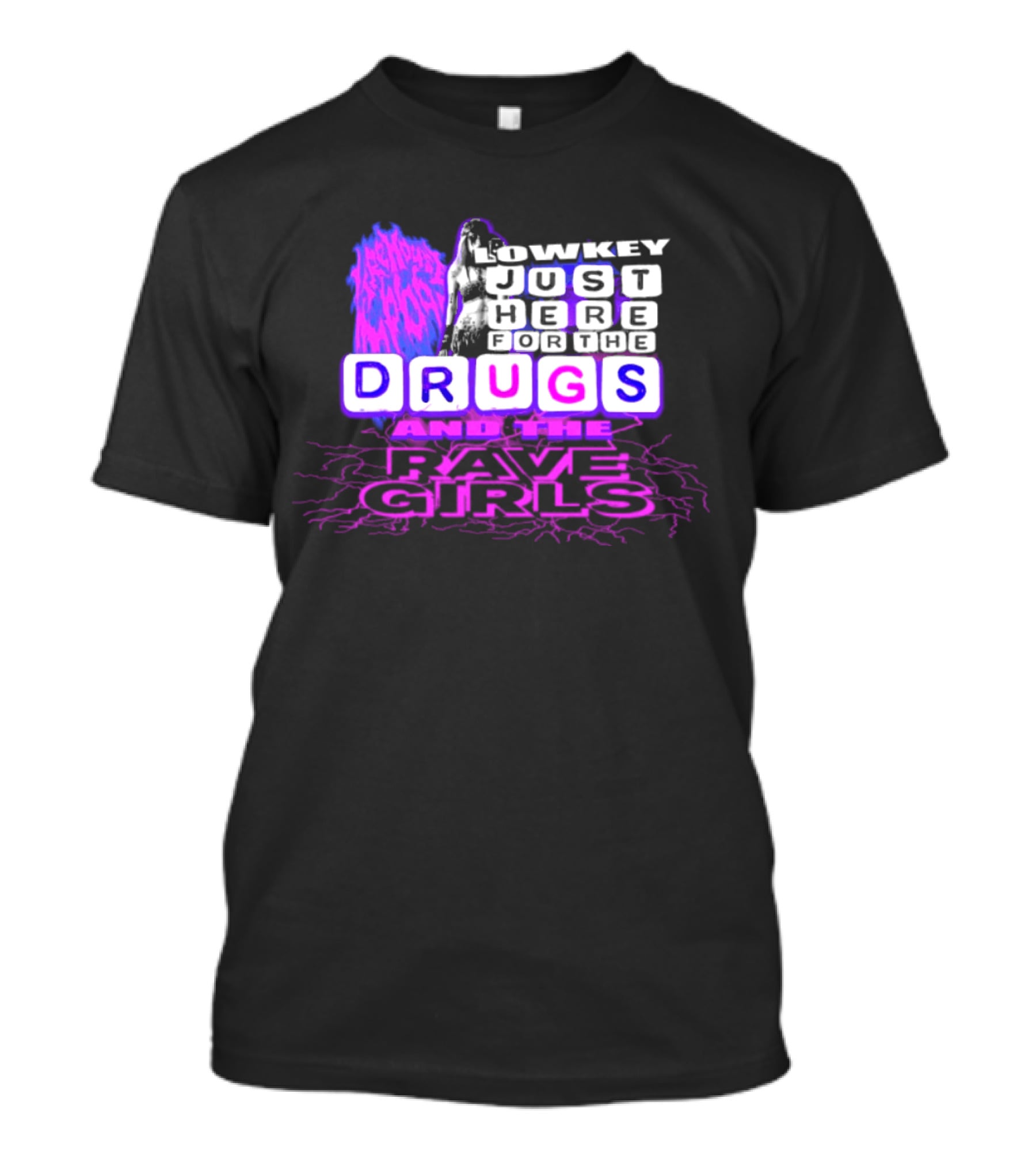 Lowkey Firehouse 666 Drugs Anti Life Rave Girls T-Shirt