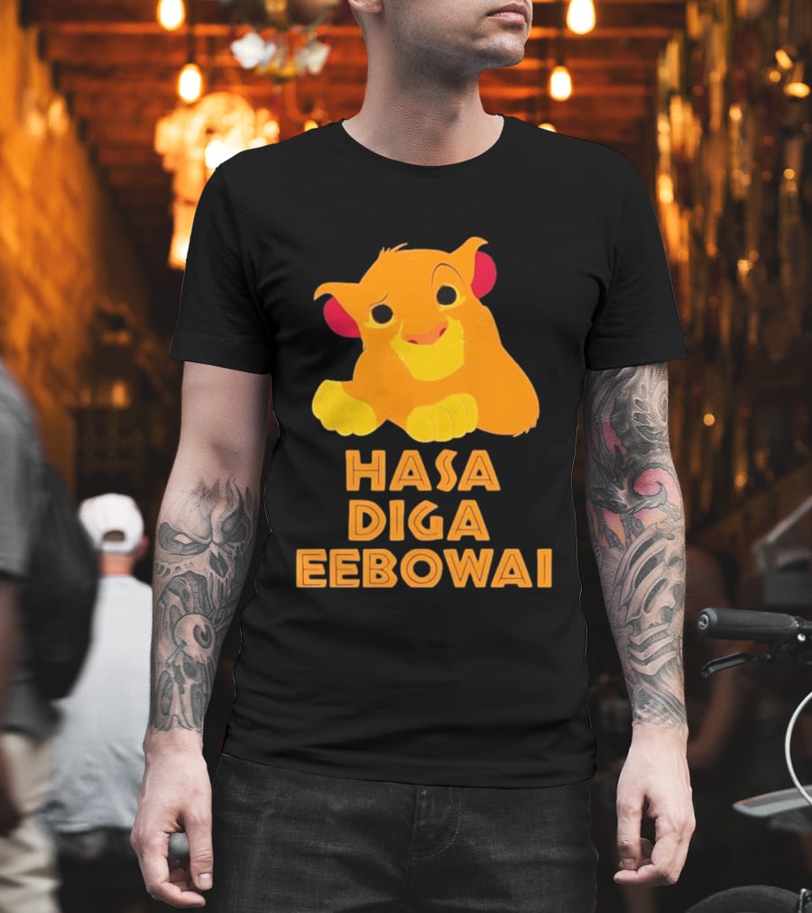 Simba Hasa Diga Eebowai Lion King Book Of Mormon T-Shirt