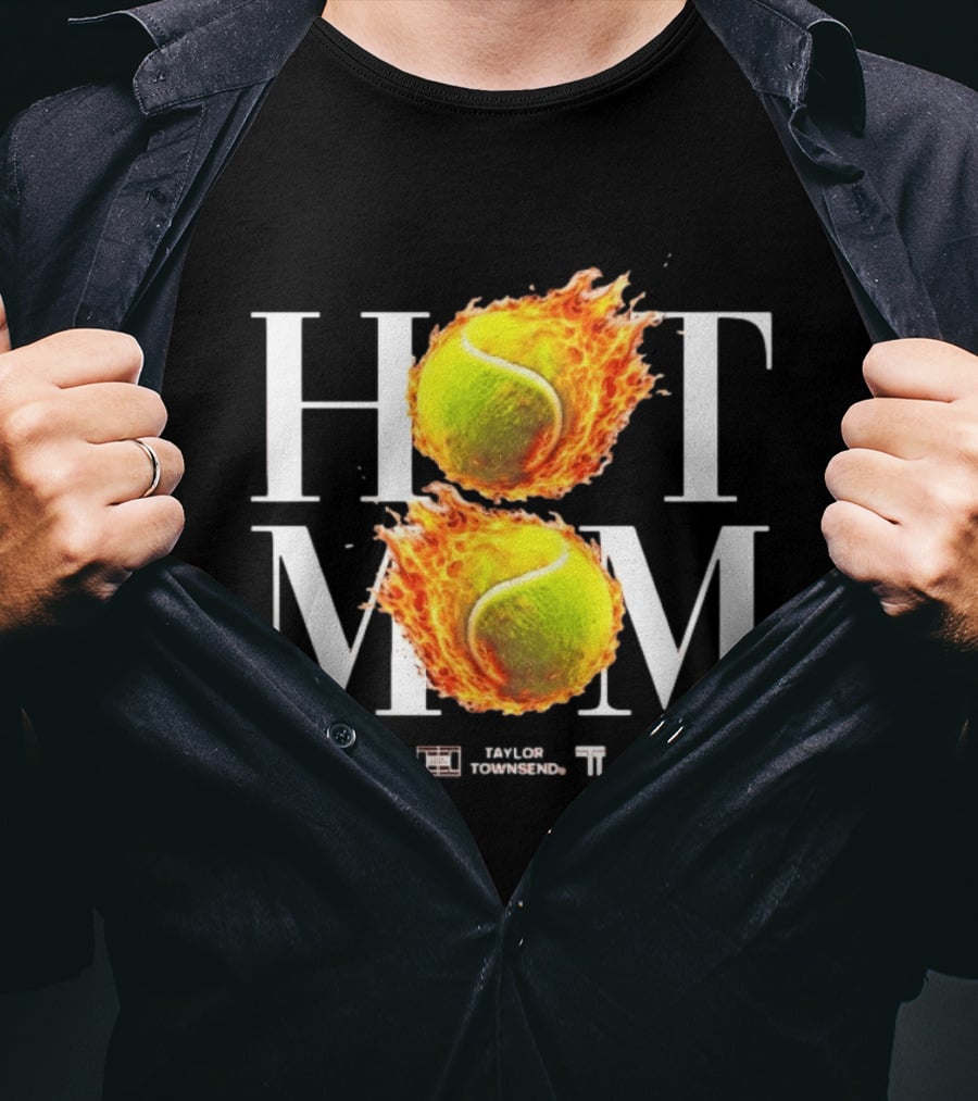 Taylor Townsend Hot Mom Tennis WTA Fiery Tennis Balls T-Shirt