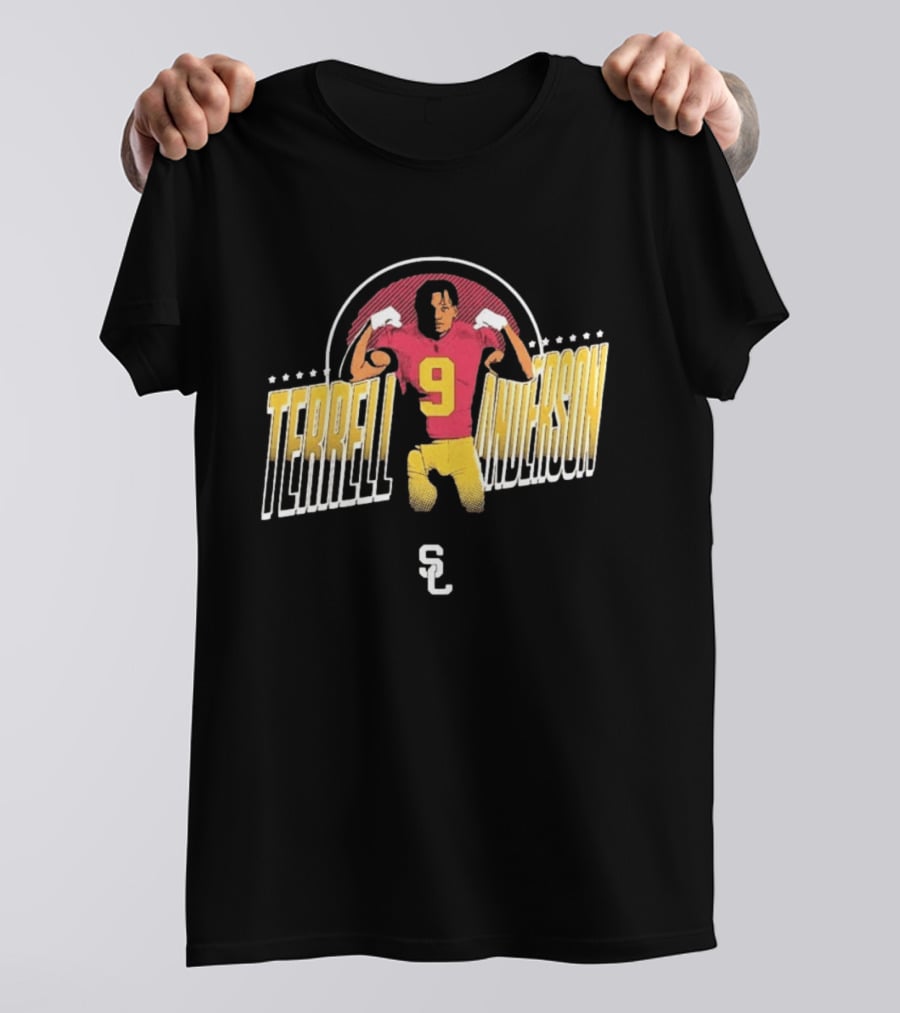 Terrell Anderson USC Trojans Football Number 9 SC T-Shirt