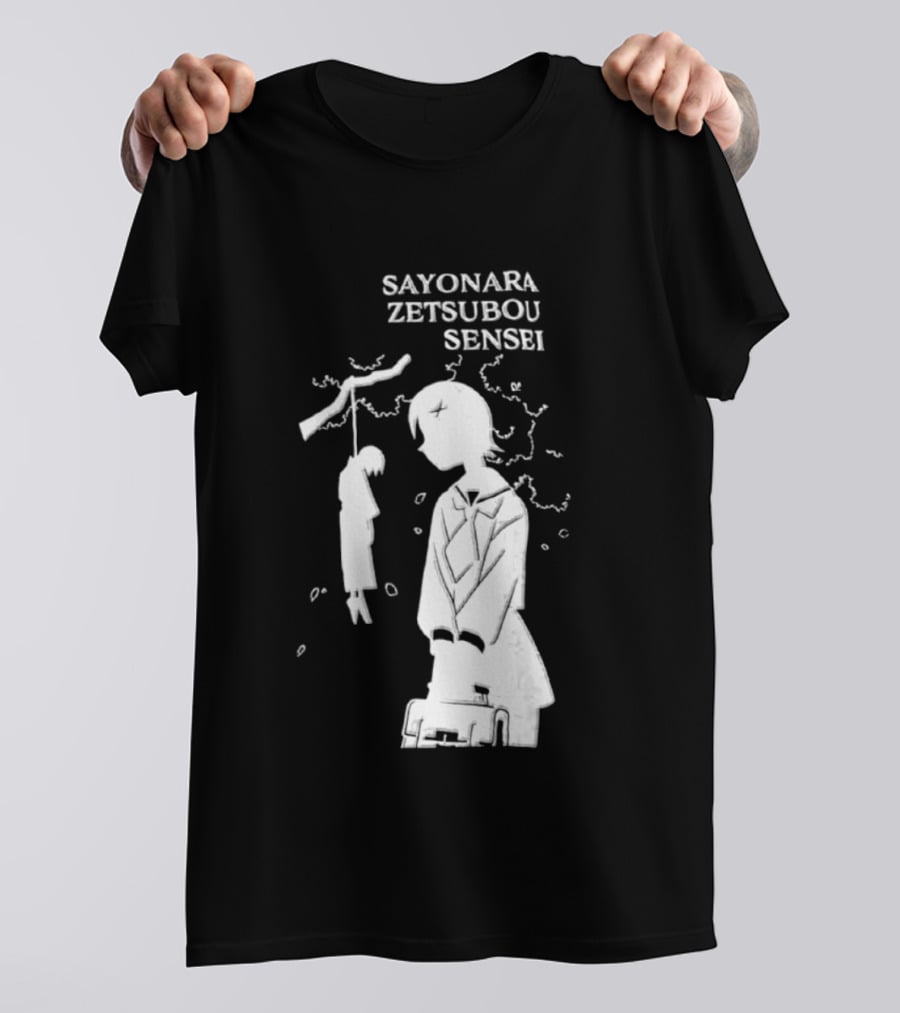 Sayonara Zetsubou Sensei Kafuka Fuura Nozomu Itoshiki T-Shirt