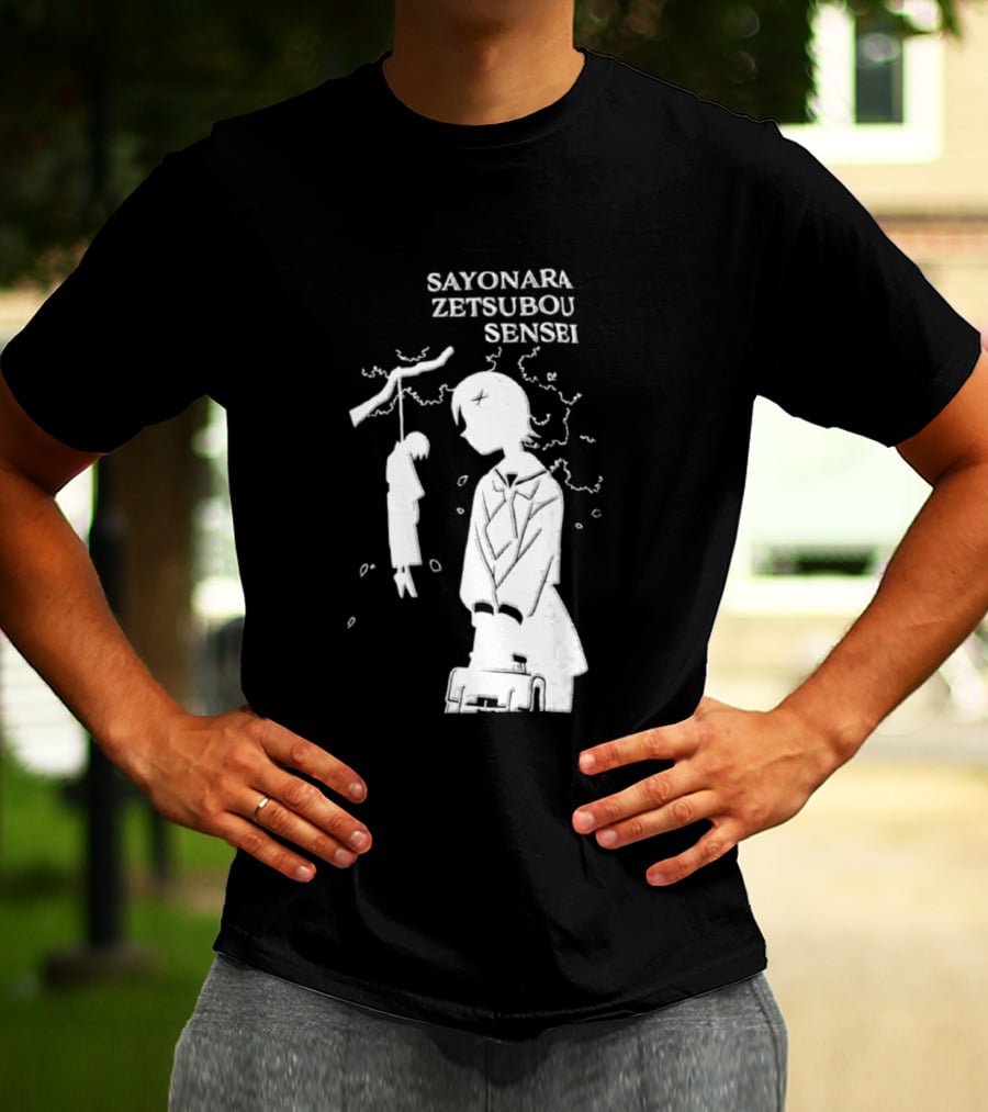 Sayonara Zetsubou Sensei Kafuka Fuura Nozomu Itoshiki T-Shirt
