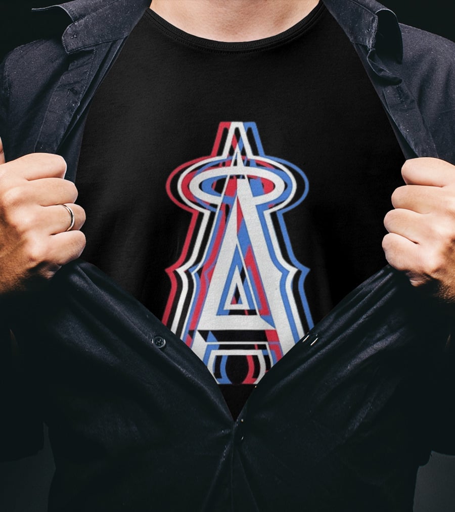 Los Angeles Angels Tri Color MLB Baseball T-Shirt