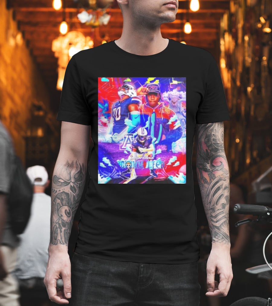 Mason Joshua Committed To Arizona Wildcats Football 2023 Featuring Wildcats Logo And Football Player T-Shirt