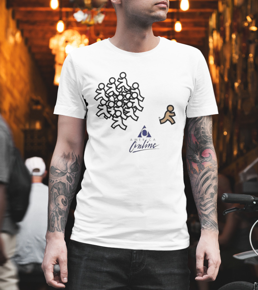 America Online AOL 92 00 90s Internet T-Shirt