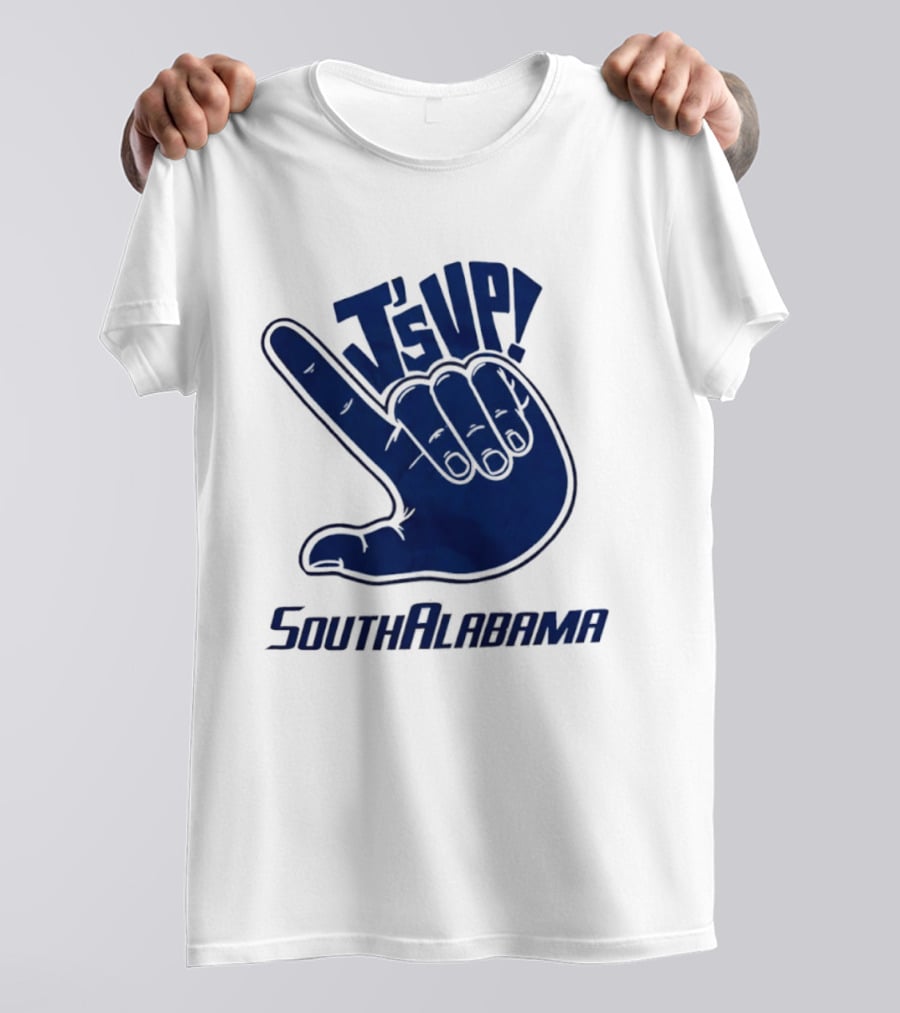 J's Up South Alabama Jaguars Hand Sign Fan Gear T-Shirt