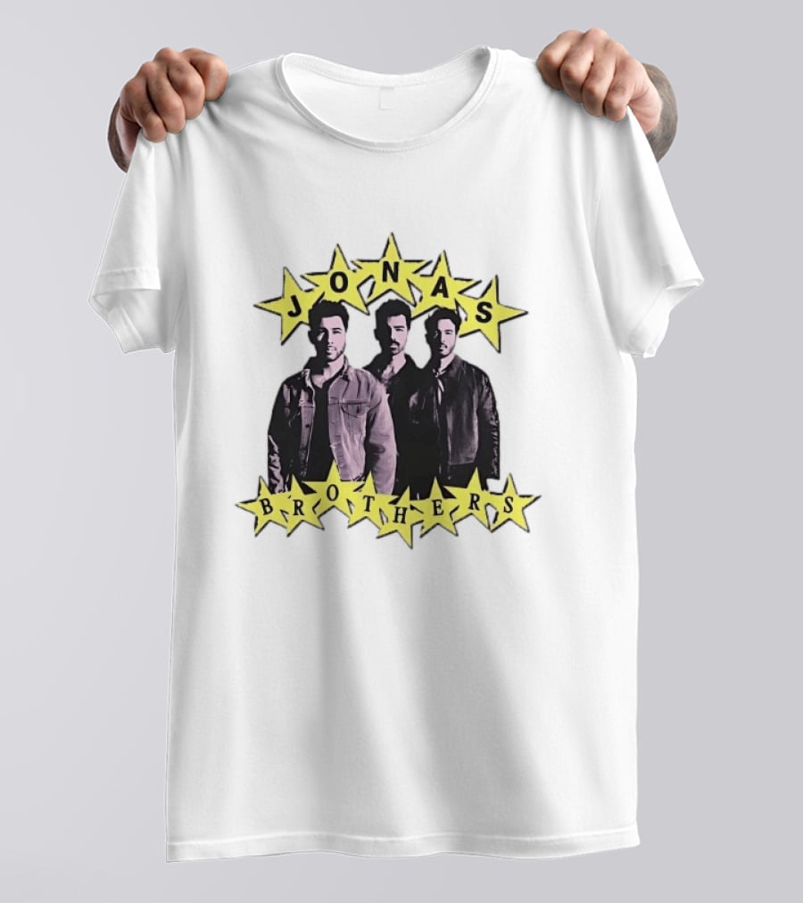 Jonas Brothers Star Pop Band Iconic Music Trio T-Shirt