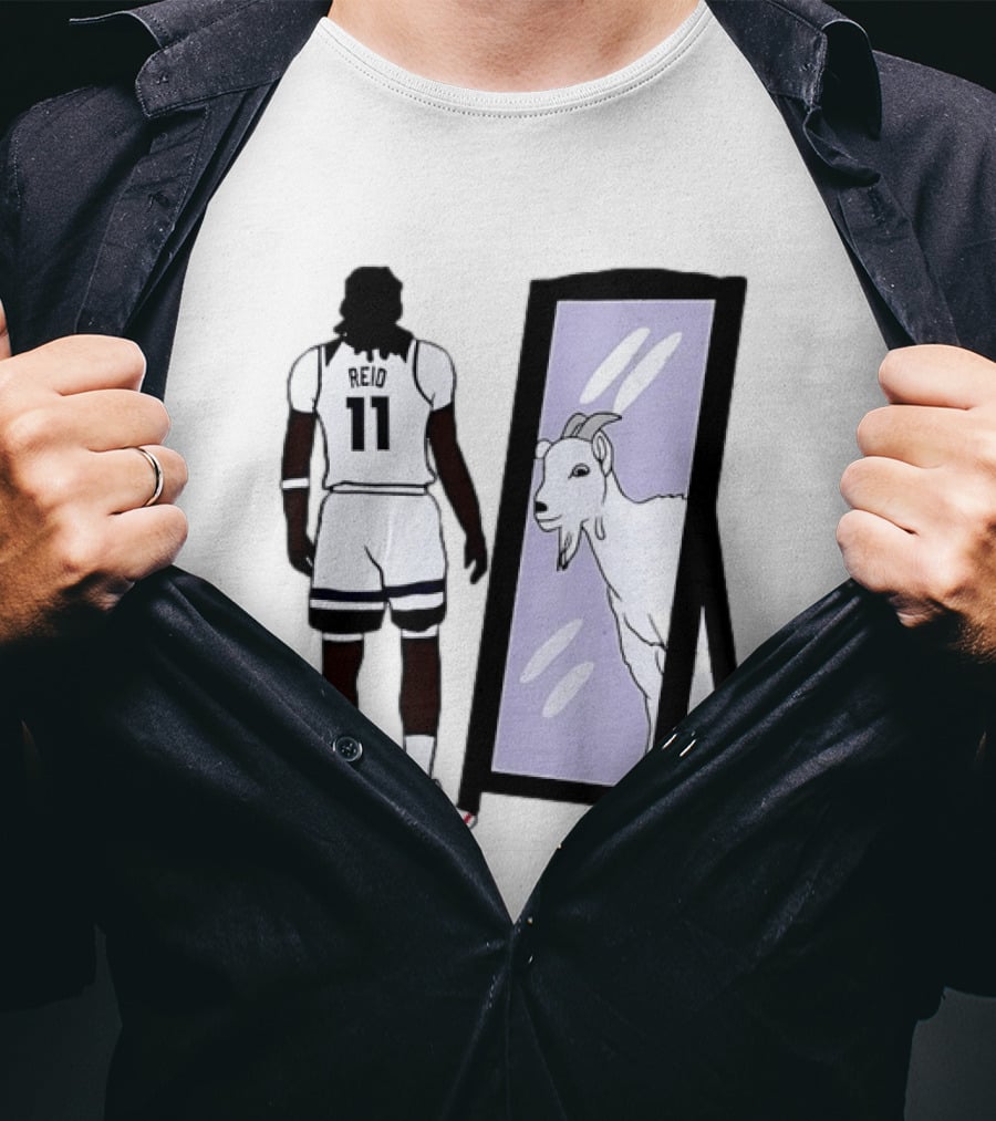 Naz Reid 11 Minnesota Timberwolves Looking Into Mirror Goat T-Shirt