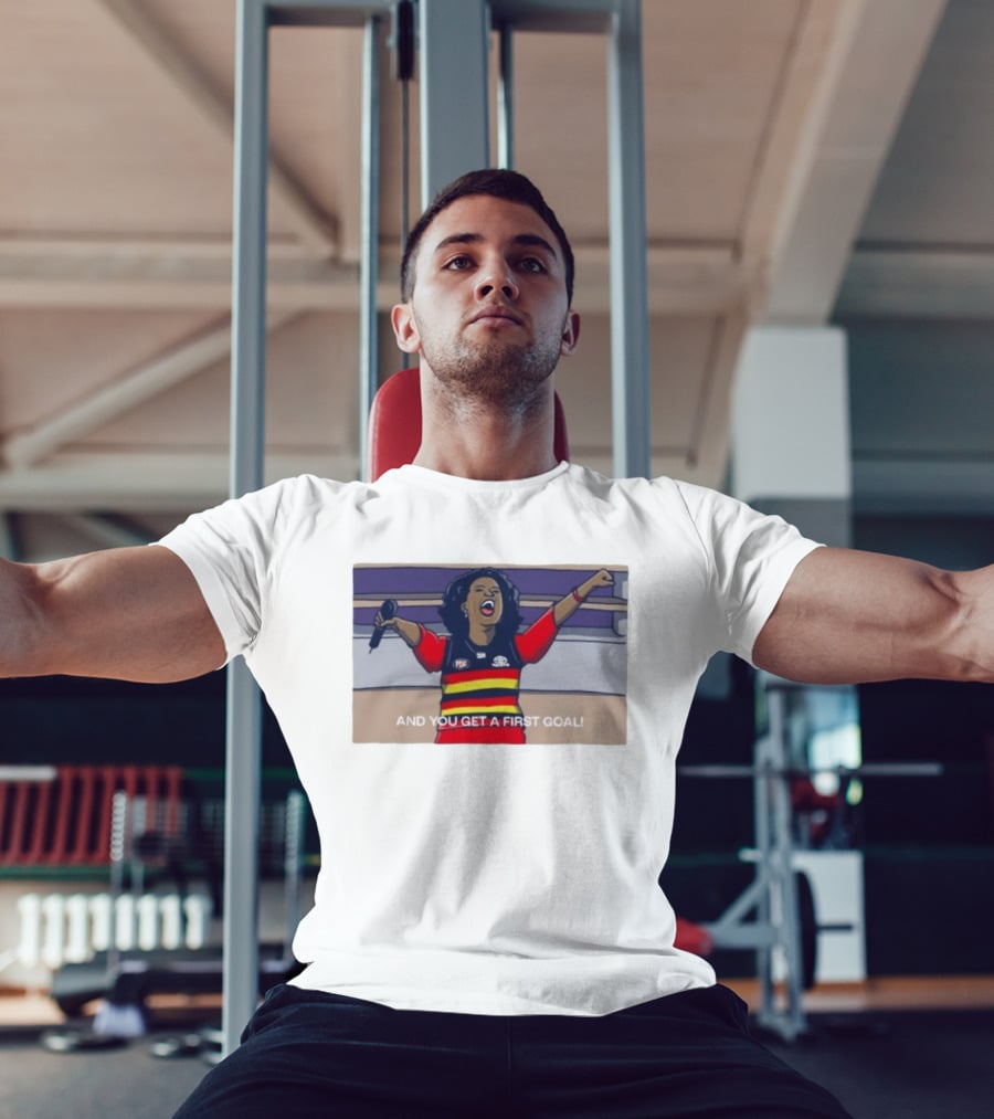 Adelaide Crows Oprah Winfrey And You Get A First Goal T-Shirt