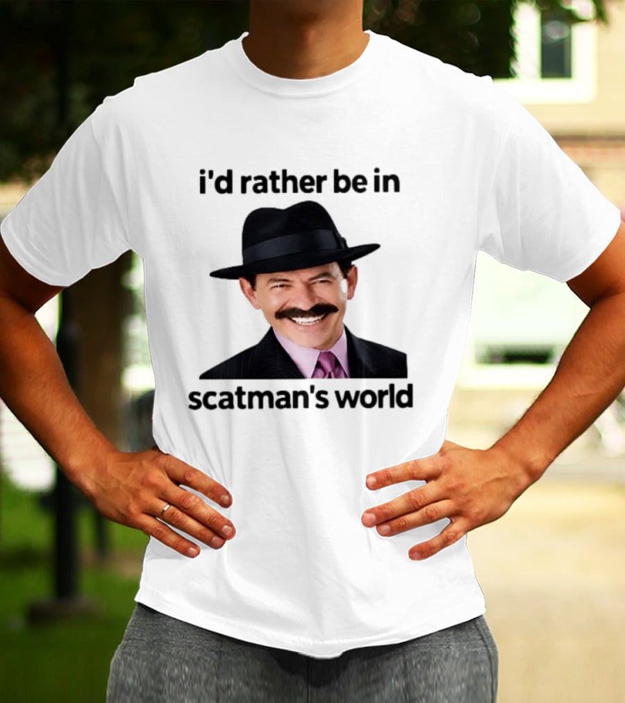 I'd Rather Be In Scatman's World Scatman John T-Shirt