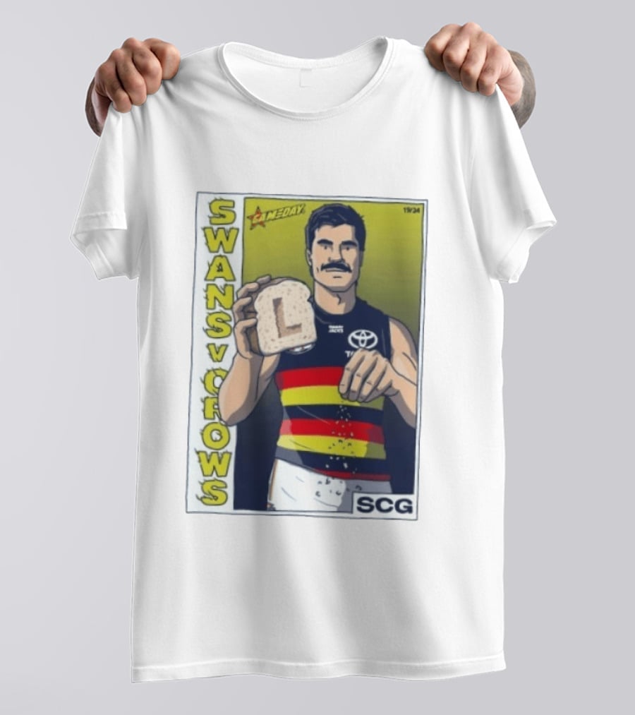 Swans Vs Crows Gameday SCG Salt Bae L Toast AFL Cartoon T-Shirt