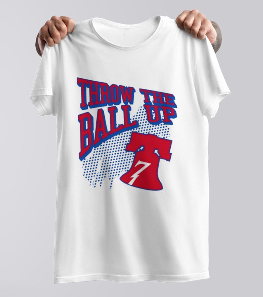 NBA Philadelphia 76ers Throw The Ball Up Liberty Bell T-Shirt