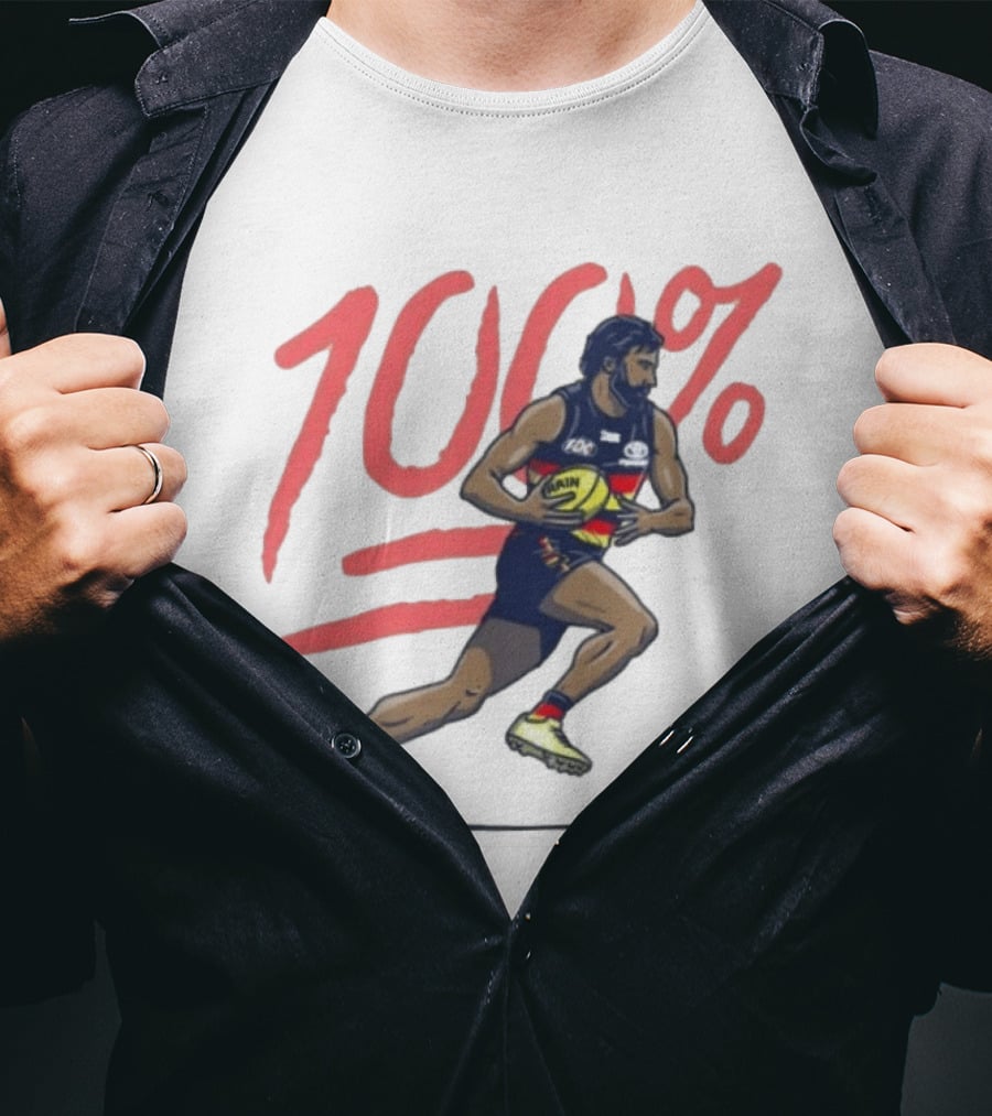 Wayne Milera 100% Adelaide Crows AFL Australian Football League Player T-Shirt