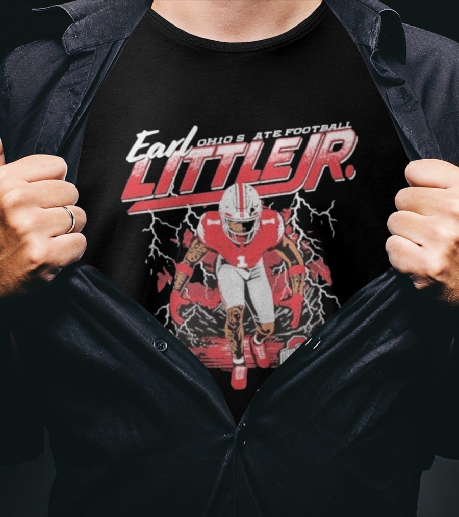 Earl Little Jr Ohio State Football Buckeyes Graffiti T-Shirt