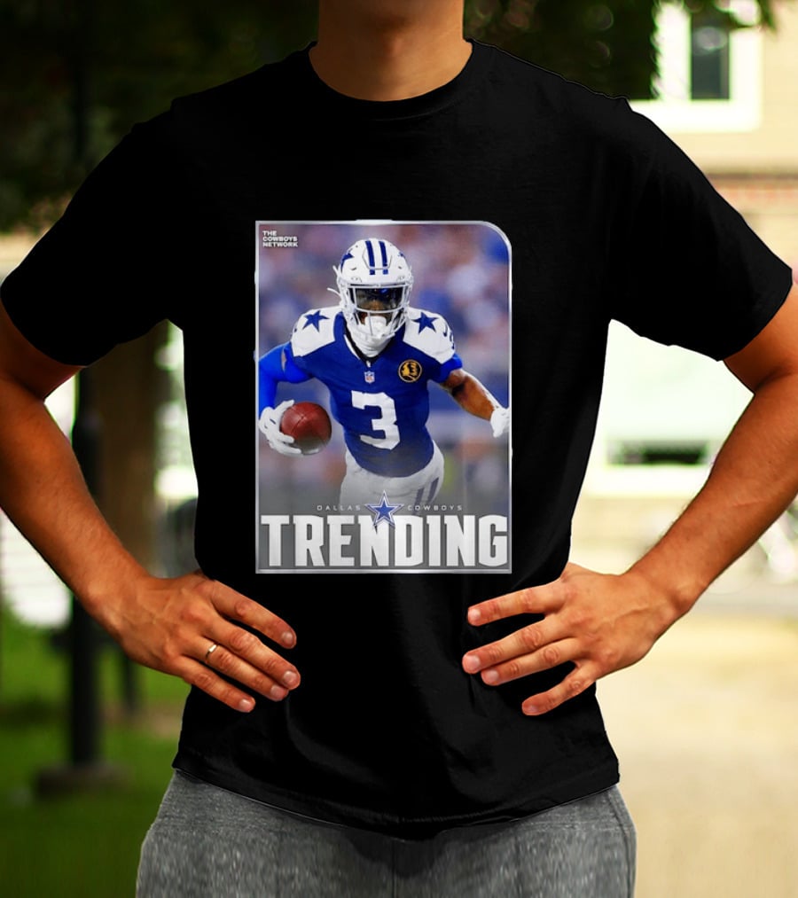 Dallas Cowboys Network Trending Number 3 Player Football T-Shirt