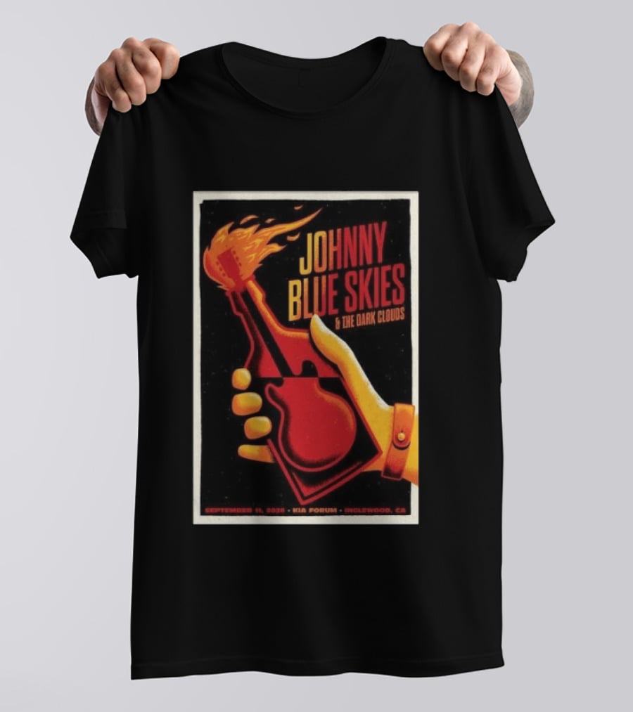 Johnny Blue Skies And The Dark Clouds Kia Forum Inglewood September 11 2026 T-Shirt