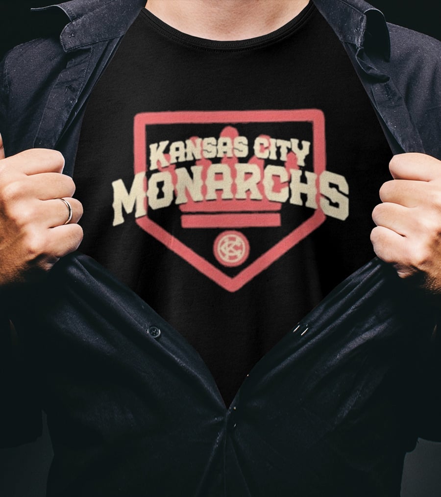 Kansas City Monarchs Home Plate Vintage Baseball T-Shirt