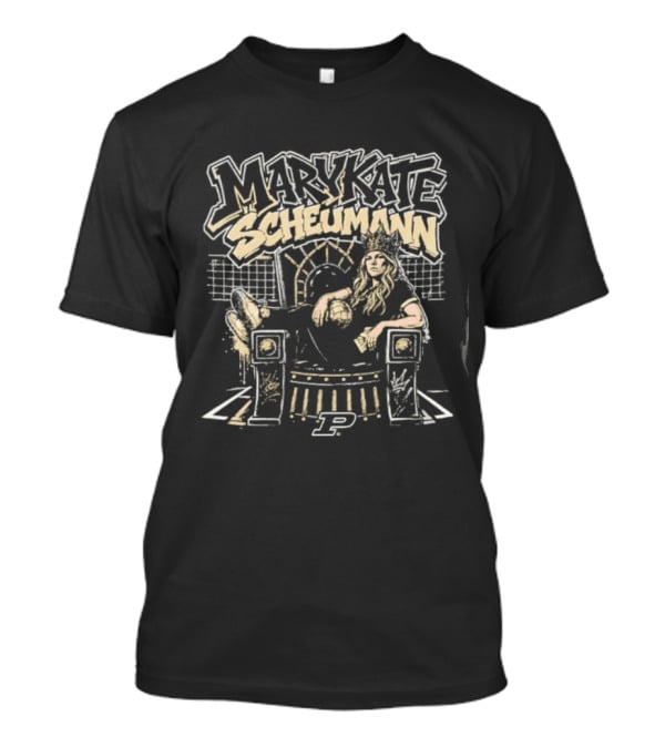 Marykate Scheumann Thrones Purdue Boilermakers P Thrones Chair T-Shirt