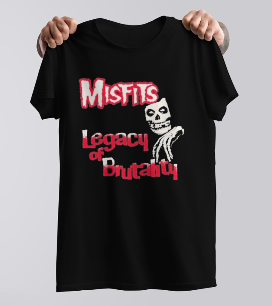 Misfits Legacy Of Brutality Skull Punk Rock T-Shirt