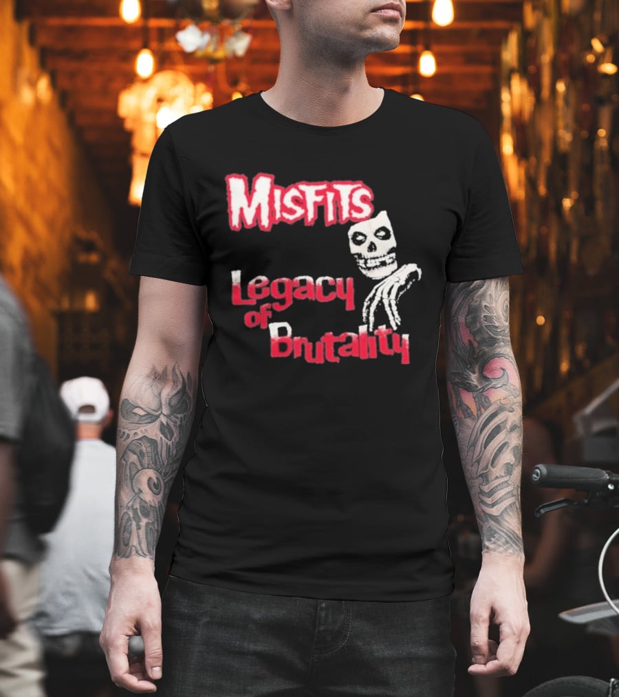 Misfits Legacy Of Brutality Skull Punk Rock T-Shirt