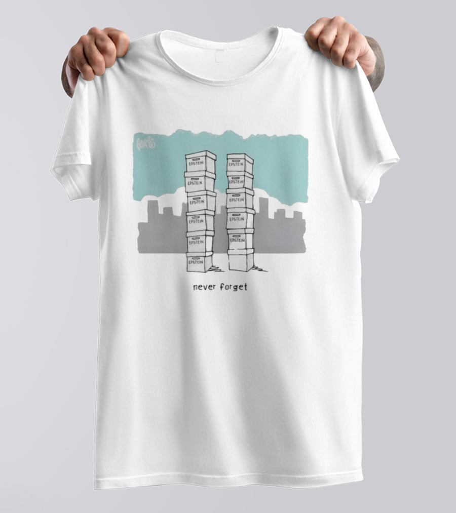 Epstein Never Forget Twin Towers Illustration 9 11 T-Shirt