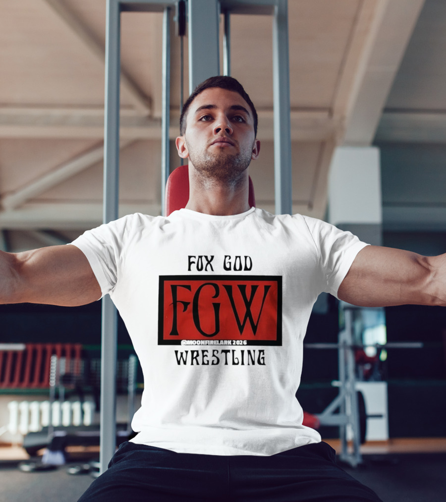 Fox God FGW Wrestling Moonfirelark 2025 Red T-Shirt