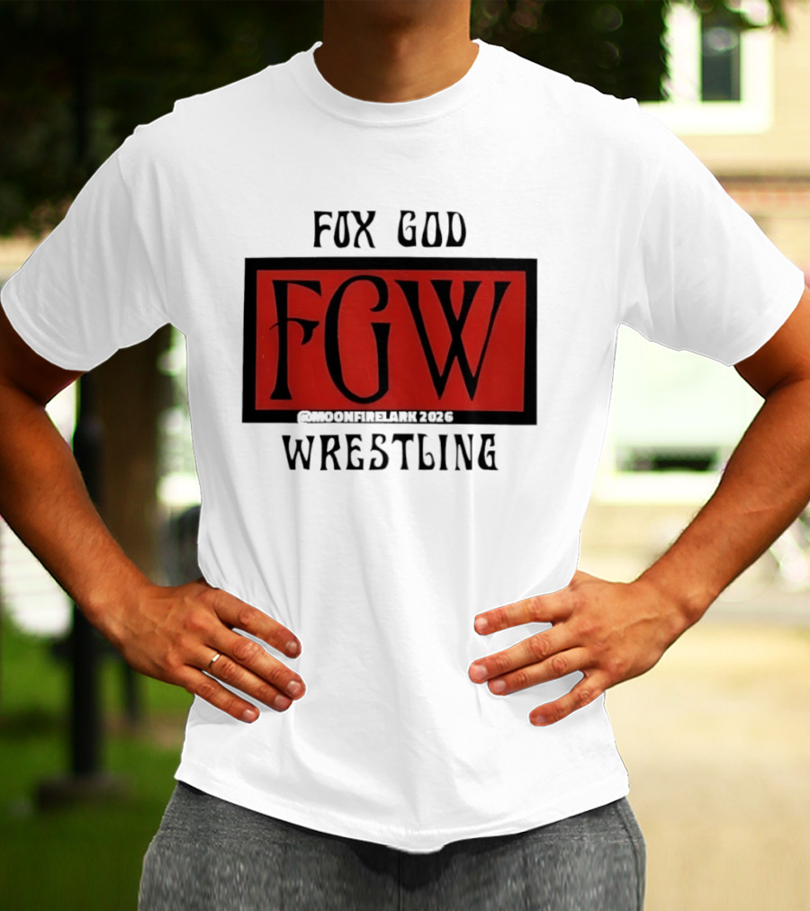 Fox God FGW Wrestling Moonfirelark 2025 Red T-Shirt