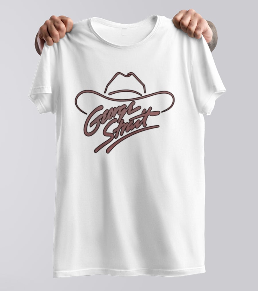 George Strait Cowboy Hat Country Music Iconic Signature T-Shirt