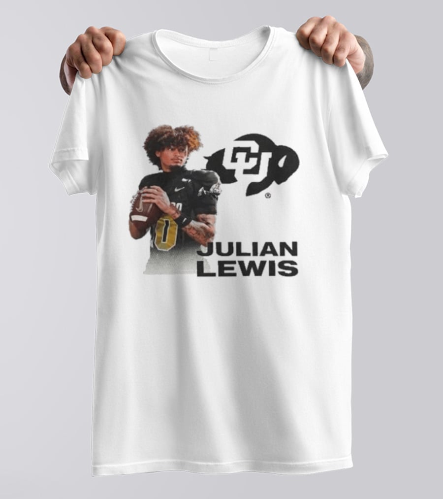 Julian Lewis Colorado Buffaloes CU Football T-Shirt