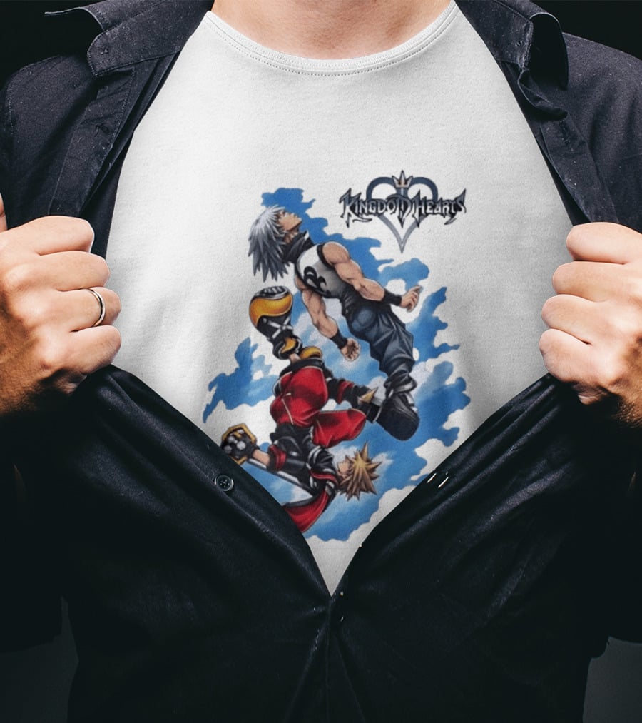 Kingdom Hearts Sora Riku Sky Square Enix T-Shirt