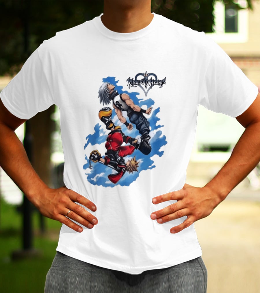 Kingdom Hearts Sora Riku Sky Square Enix T-Shirt