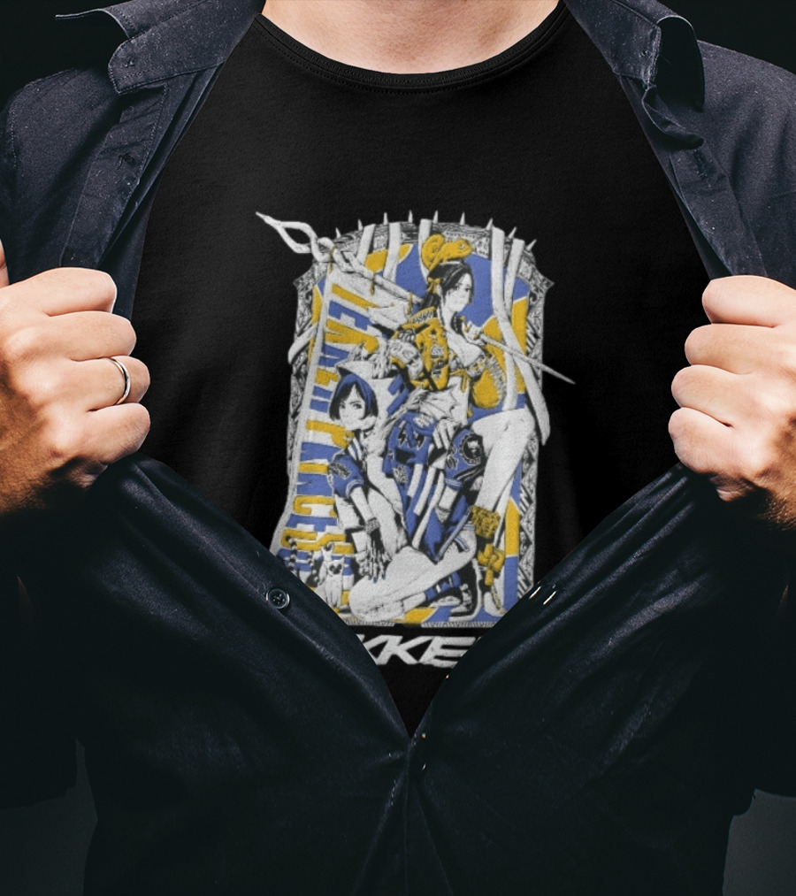 Tekken 8 Team Princess Anime Female Fighters Art Chameleon Flag T-Shirt