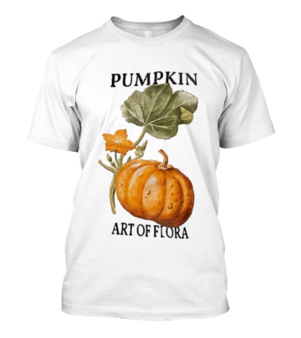 Pumpkin Art Of Flora Botanical T-Shirt