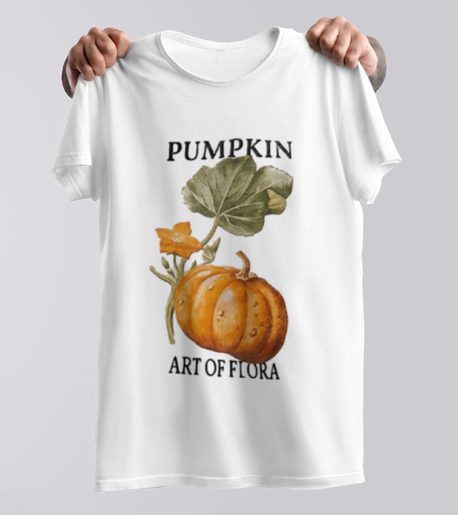 Pumpkin Art Of Flora Botanical T-Shirt