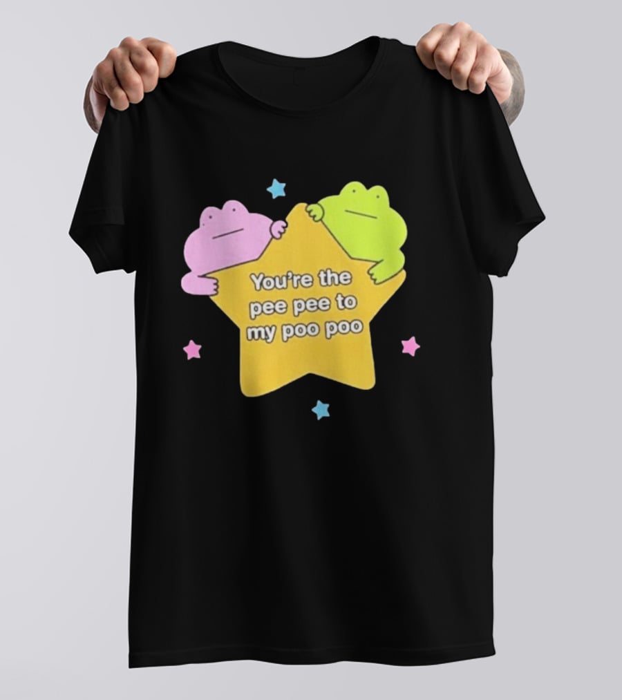 You're The Pee Pee To My Poo Poo Frogs Star Cute Pastel Kawaii Frogs T-Shirt