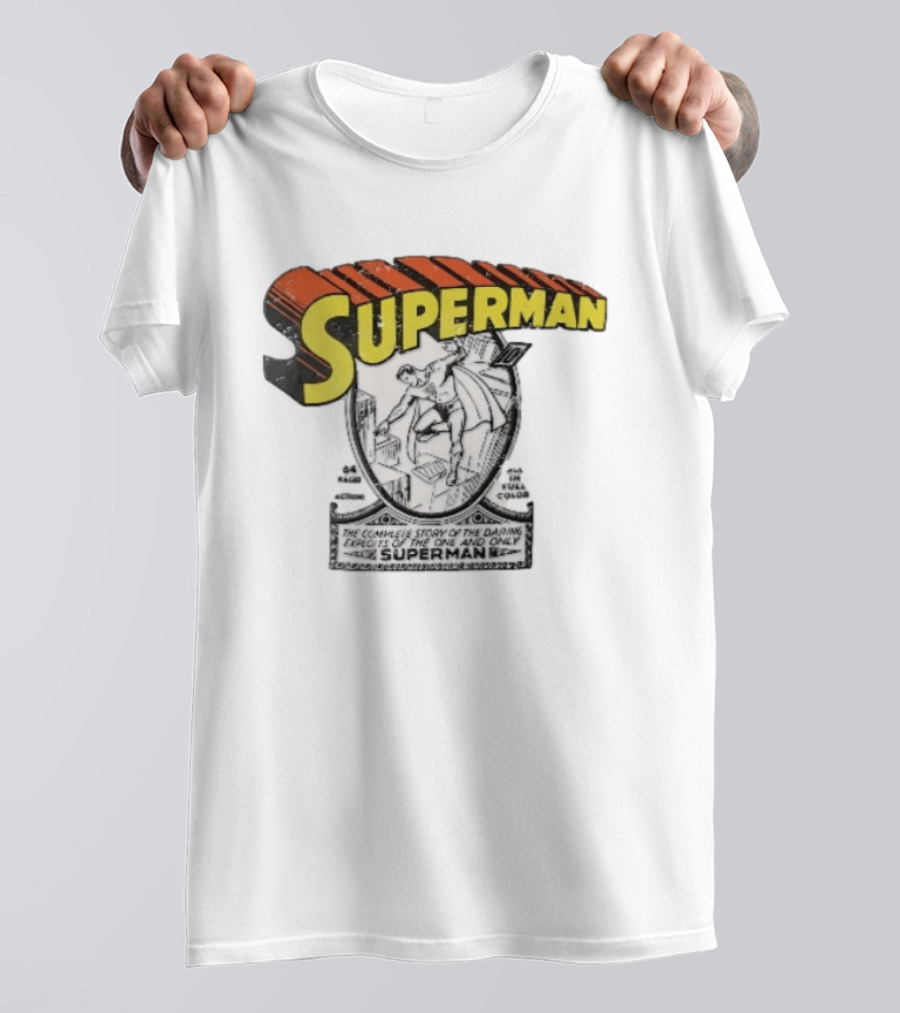 Superman The Complete Story Of The Daring Exploits Of The One And Only Comic Book Cover T-Shirt