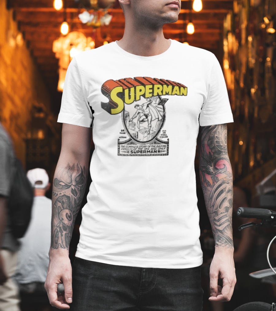Superman The Complete Story Of The Daring Exploits Of The One And Only Comic Book Cover T-Shirt
