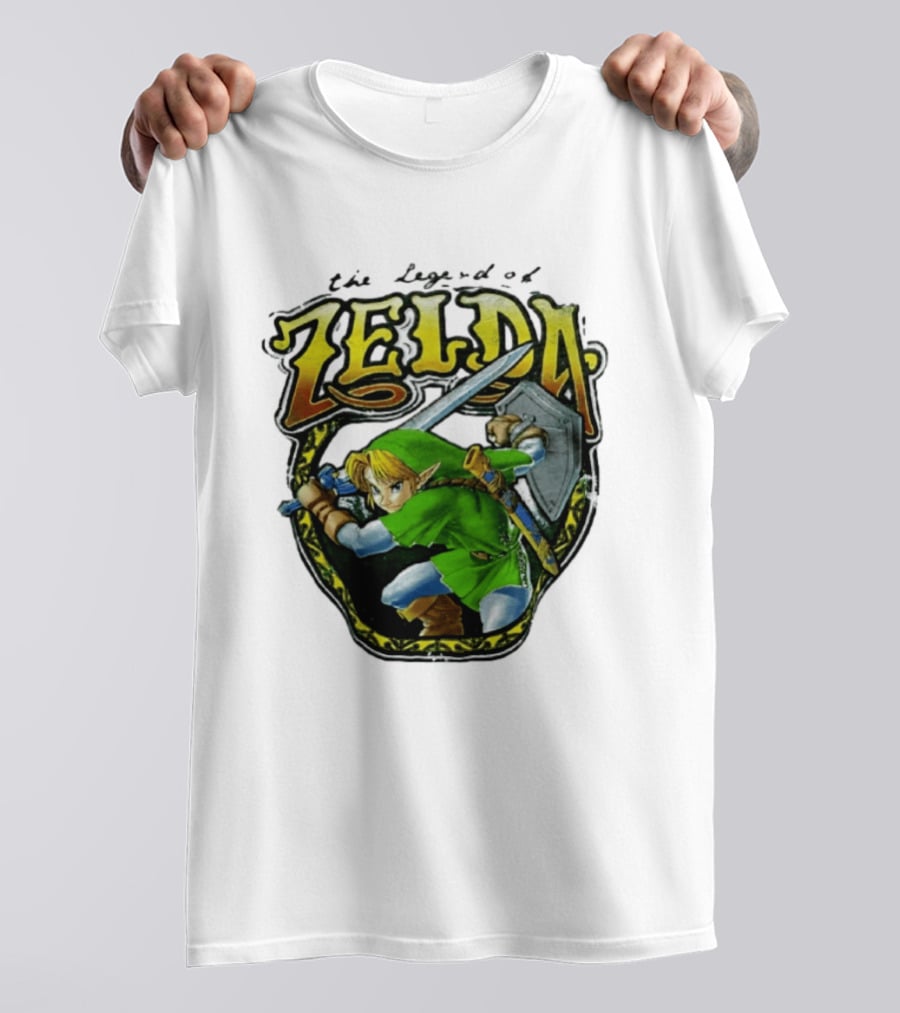 The Legend Of Zelda Link With Sword And Shield T-Shirt