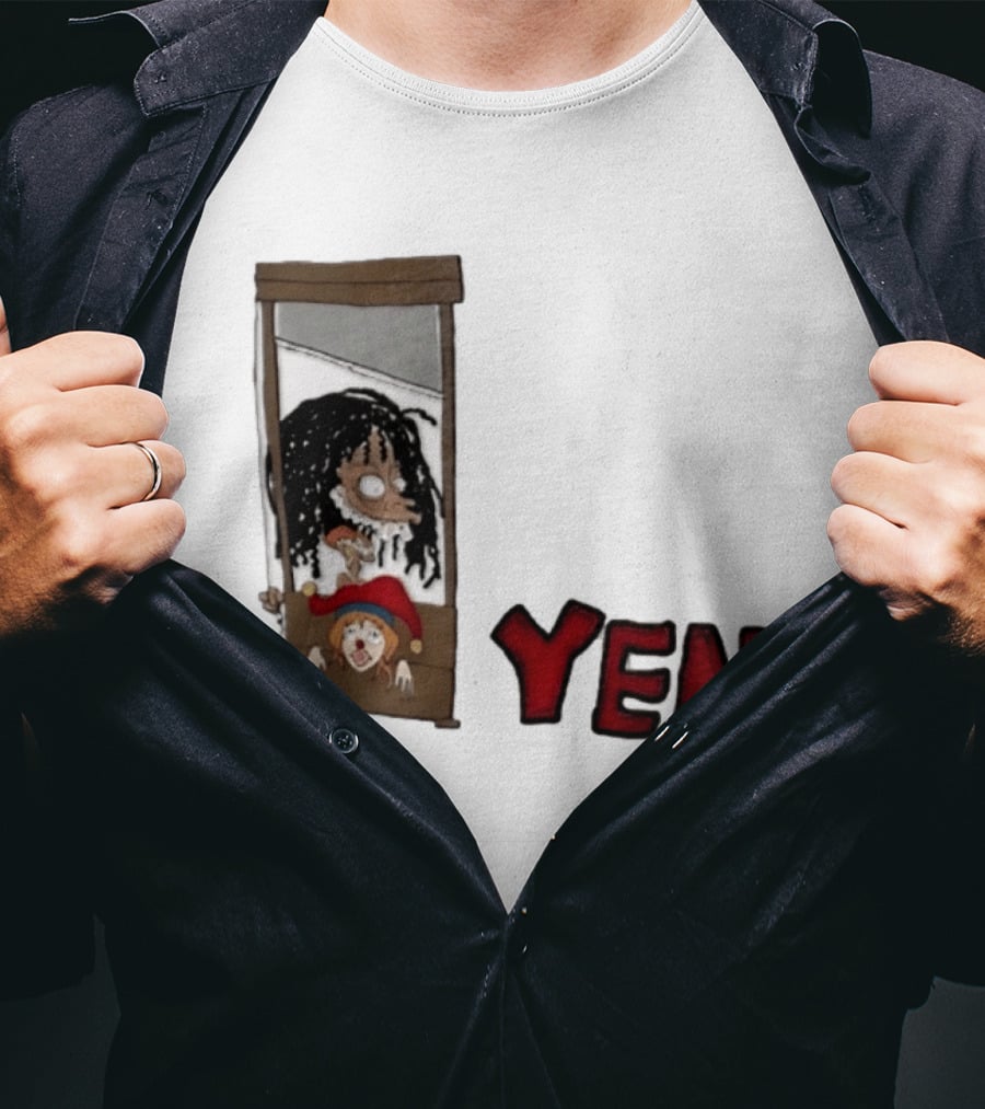 Yen Guillotine Clown Head Cartoon T-Shirt