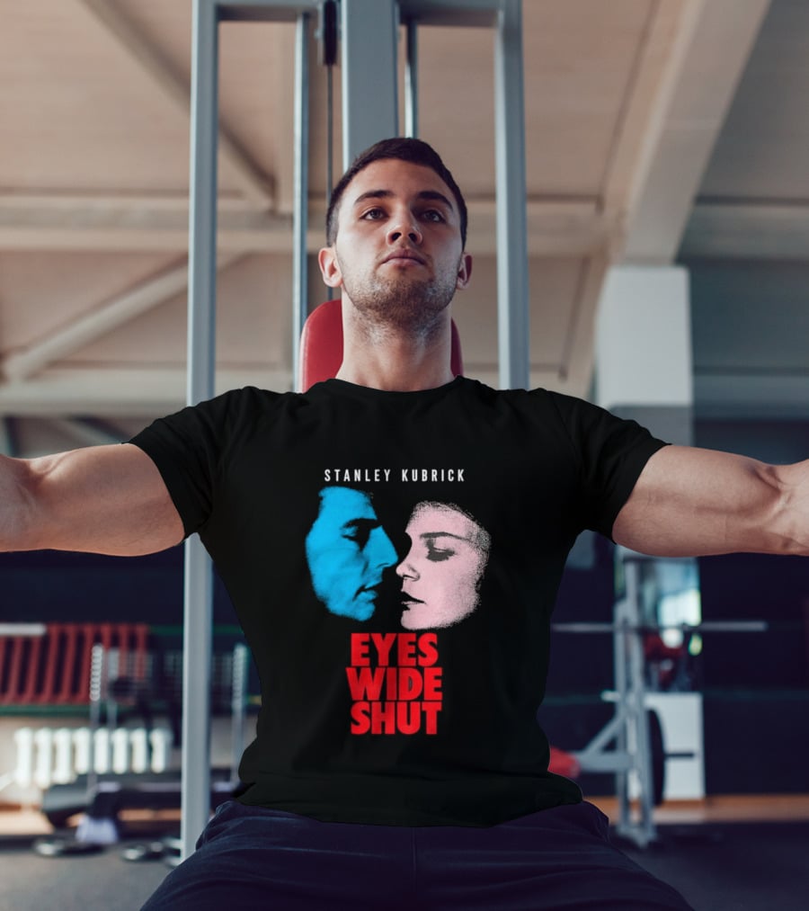 Stanley Kubrick Eyes Wide Shut Blue And Pink Faces T-Shirt