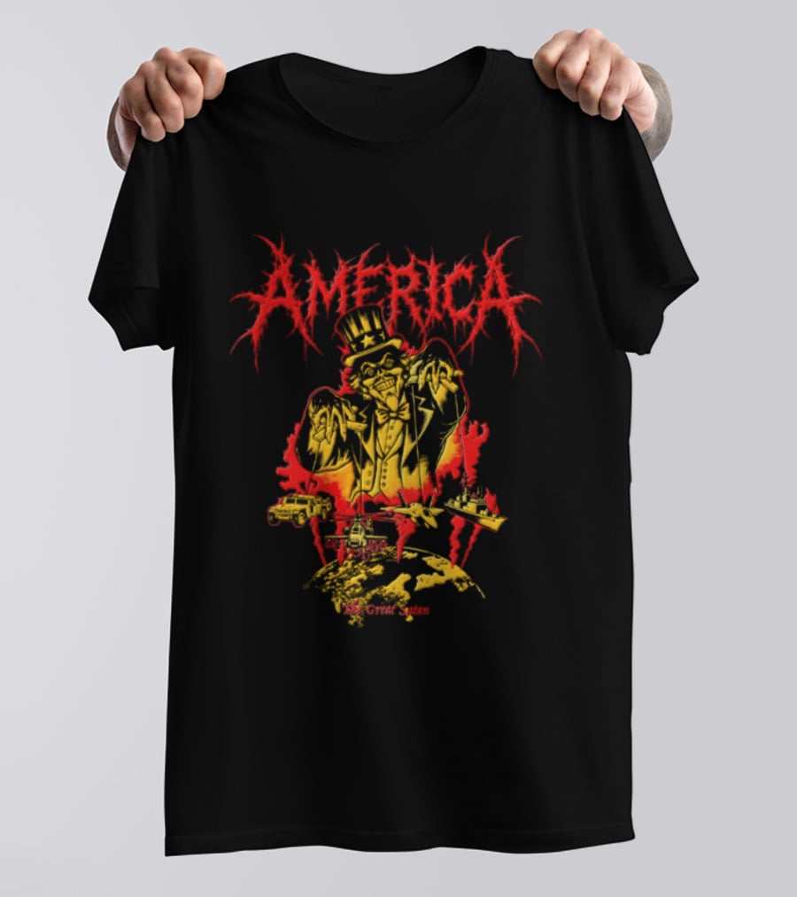 America The Great Satan Uncle Sam Puppet Master T-Shirt
