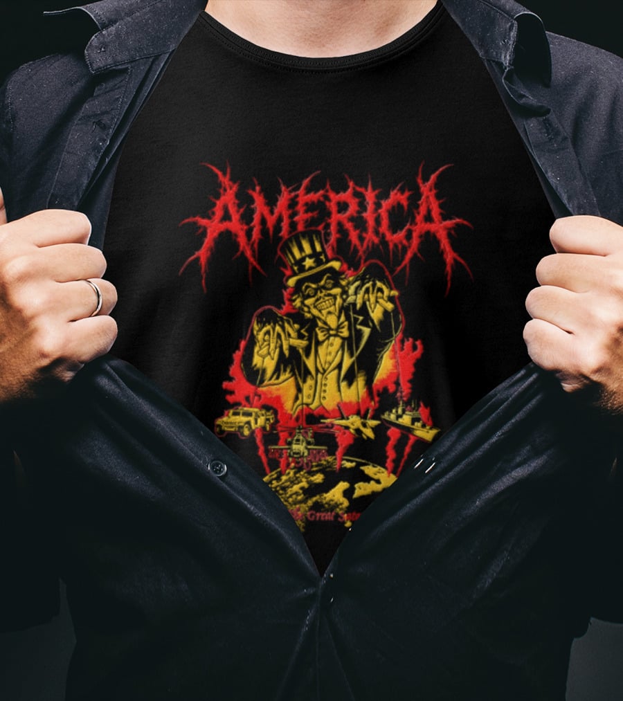 America The Great Satan Uncle Sam Puppet Master T-Shirt
