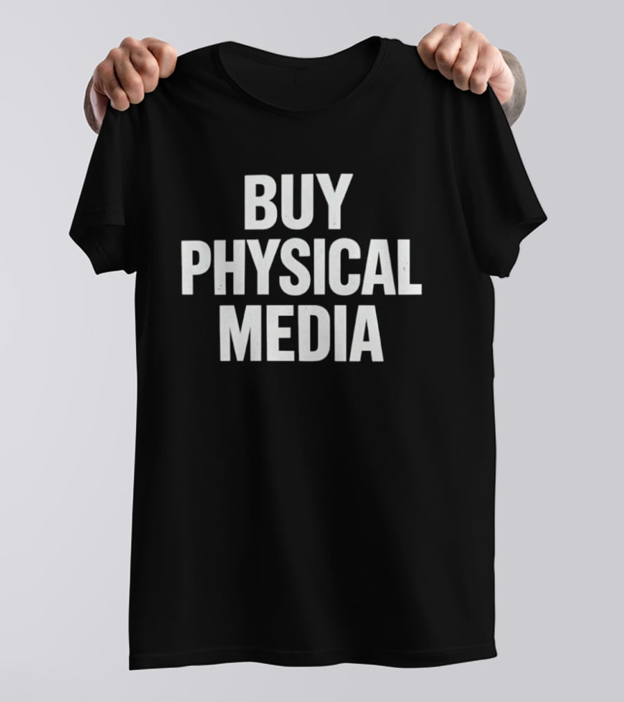 Buy Physical Media Collecting Vinyl DVD T-Shirt