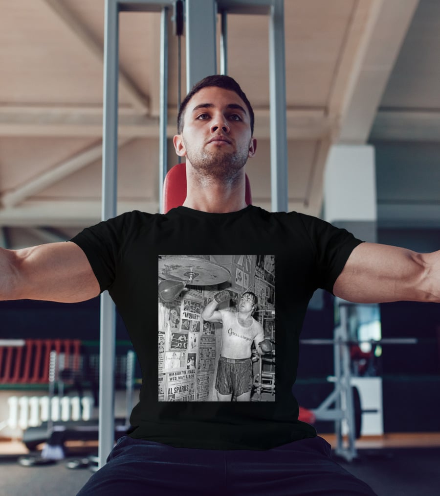 Boxing Legend George Chuvalo Training At Grossinger's Gym Historical Photograph T-Shirt