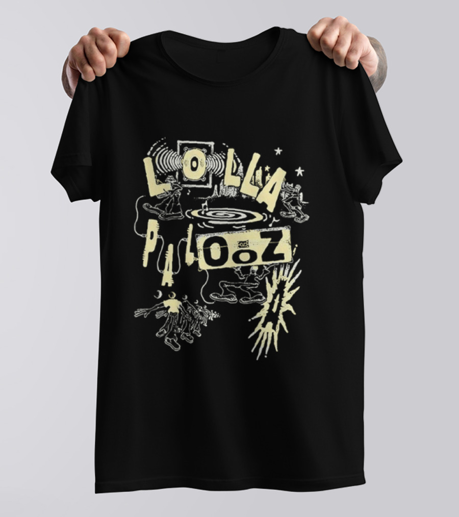 Lollapalooza Music Festival Concert Alternative Rock Decorative T-Shirt