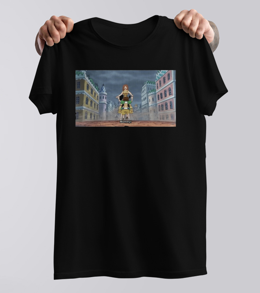 Mommy Dressrosa Kuma Scene In Iconic Anime Setting T-Shirt