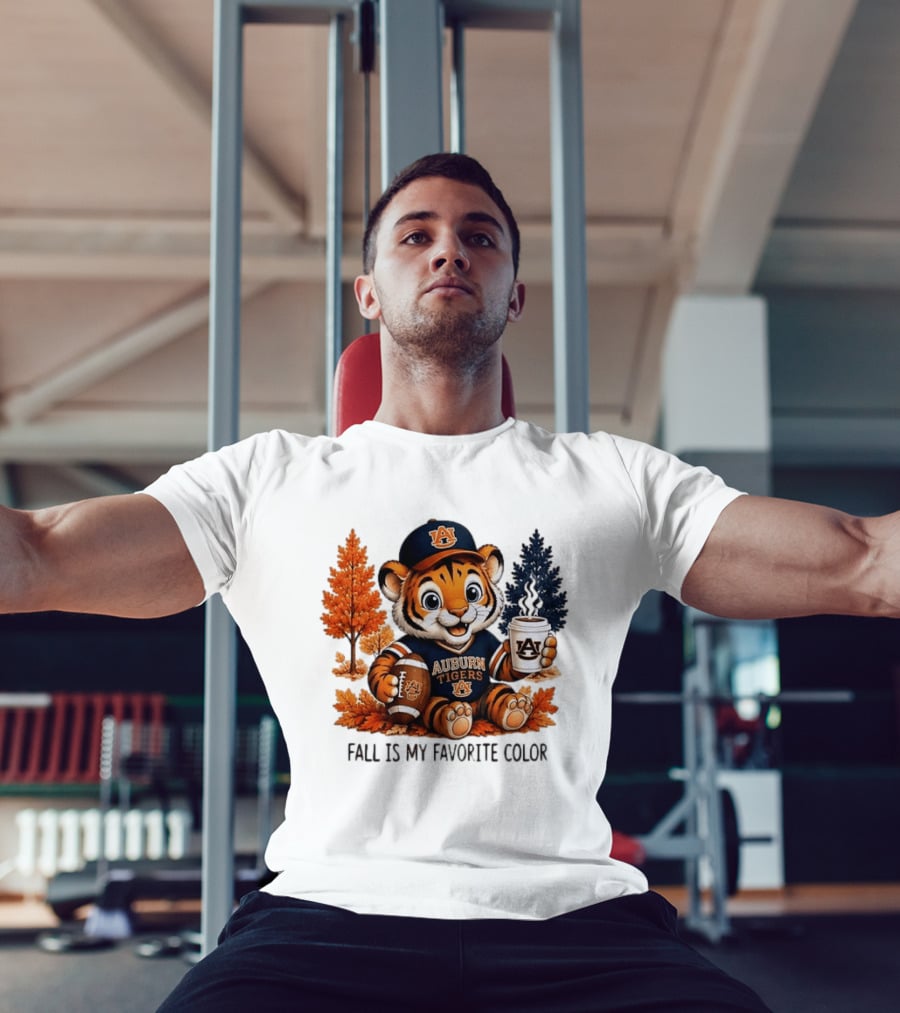 Auburn Tigers Fall Is My Favorite Color Football And Coffee Tiger T-Shirt