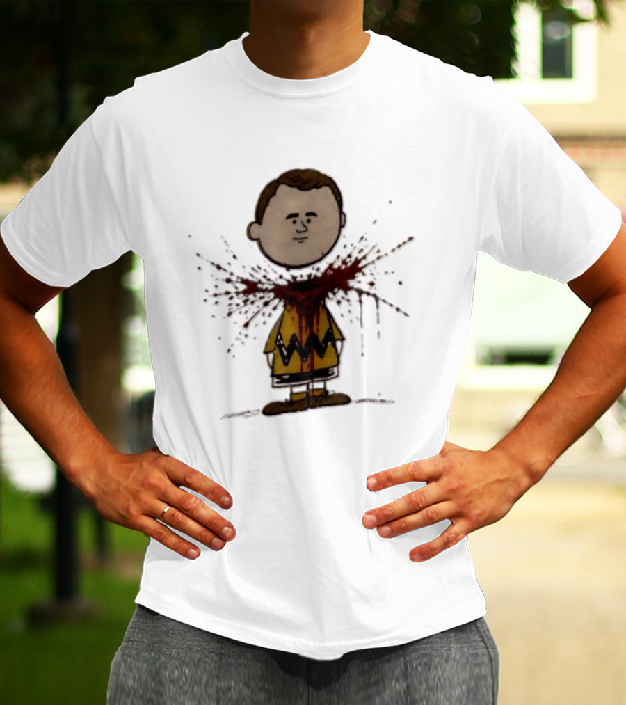 Charlie Brown Decapitated Bootleg Peanuts Scene T-Shirt